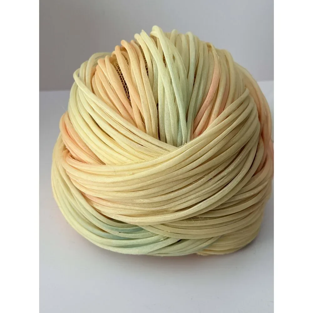 Vintage 1950s Christian Dior Chapeaux Silk Wrapped Turban Hat – Peach Ivory Cou